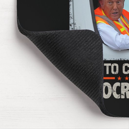 Tapis De Souris Trump Élection 2024 Fière D'Être Des Ordures Vote (Coin)