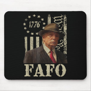 Tapis De Souris Trump Fafo, Retro Fafo Trump American Flag