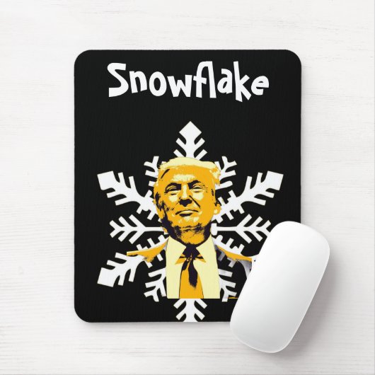 Tapis de souris Trump/Flocon de neige (Avec souris)