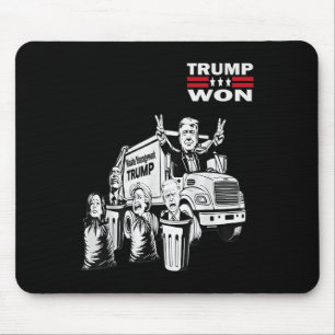 Tapis De Souris Trump Garbage Truck Waste Management 47th Funny -