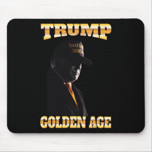Tapis De Souris Trump Golden Age Silhouette 45 47 Cravate d'or