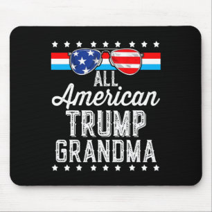 Tapis De Souris Trump, grand-mère américaine, drapeau américain, s
