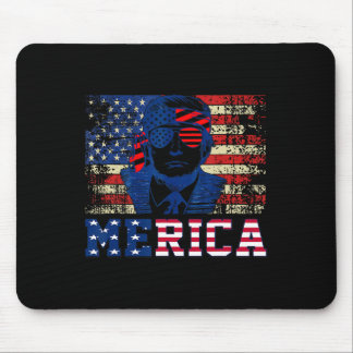 Tapis De Souris Trump Happy Quatrième 4 juillet Trump Drapeau amér