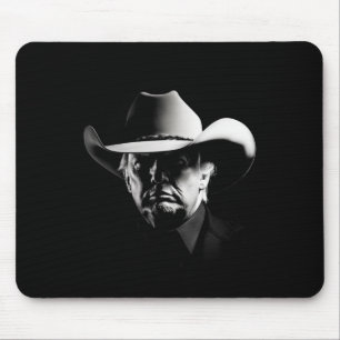 Tapis De Souris Trump Head Cowboy Usa 2024 Vote Election Us Maga