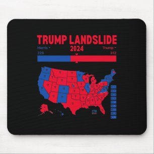 Tapis De Souris Trump Landslide 2024 Carte électorale 312 Carte de