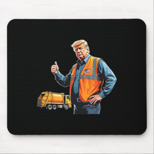 Tapis De Souris Trump lève le chapeau Garbyter Truck Worker Americ