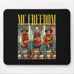 Tapis De Souris Trump Mc Freedom Funny Trump 2024 Christmas Black