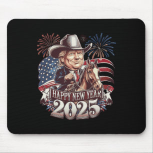 Tapis De Souris Trump Nouvel An 2025 Cheval patriotique Trump Amér