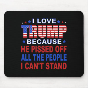 Tapis De Souris Trump parce qu'il fait fuir les gens que je ne peu