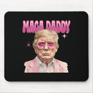 Tapis De Souris Trump Pink Sungles Maga Daddy Funny Trump 2024