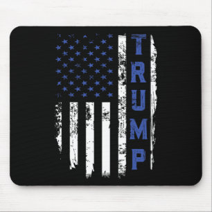 Tapis De Souris Trump Police Thin Blue Line Républicain Policier É