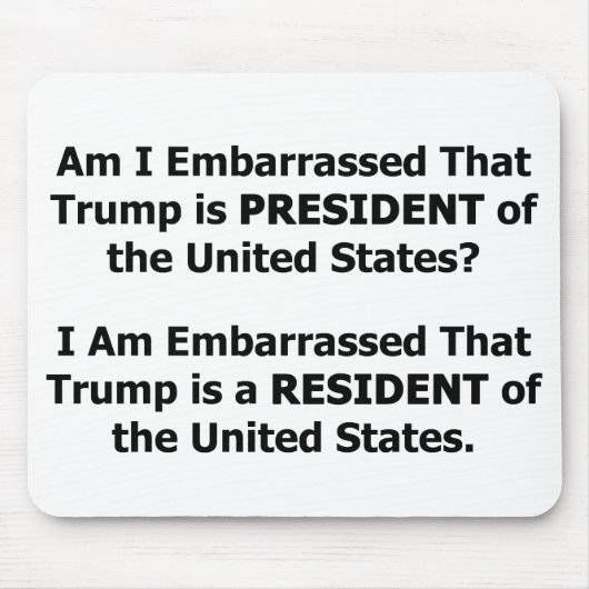 Tapis De Souris Trump résident (Devant)