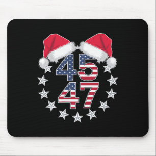 Tapis De Souris Trump Retour 45 47 Président Usa Santa Hat Christ