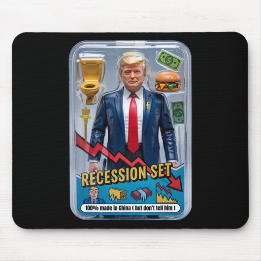 Tapis De Souris Trump Satire Survié Récession Box Set Action Fig (Devant)