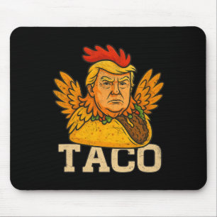 Tapis De Souris Trump se dégonfle toujours Allons-y Taco Drôle 