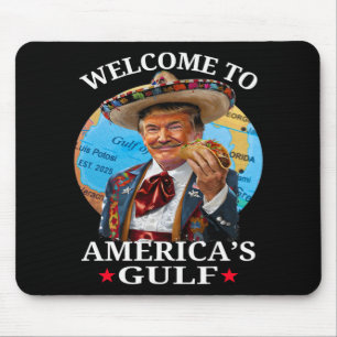 Tapis De Souris Trump Shirt drôle Amérique du Golfe Est 2025 Trump