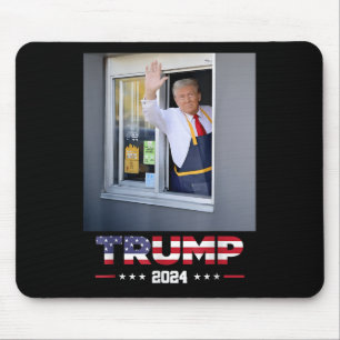 Tapis De Souris Trump travaille au volant d'une Trump qui sert des