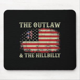 Tapis De Souris Trump Vance 2024 Donald Trump J.d. Vance Outlaw An