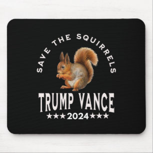 Tapis De Souris Trump Vance 2025 Sauver Les Écureuils Sauver Les É