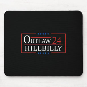 Tapis De Souris Trump Vance 24 Outlaw Hillbilly Us Drapeau Vintage