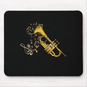 Tapis De Souris Trumpet Player Jazz Music Venin Big Band Trumpet