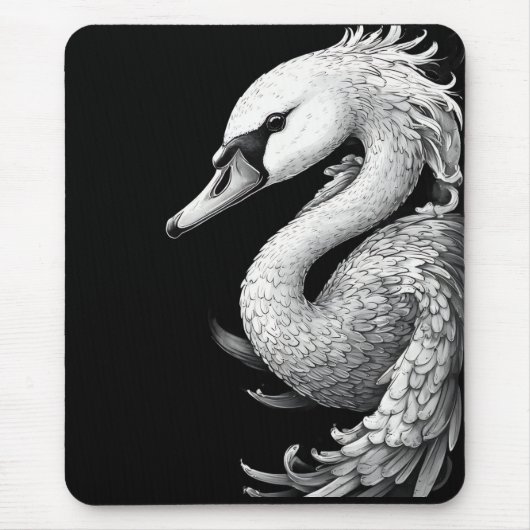 Tapis De Souris "Trumpet the Swan" Portrait Mouse Pad (Devant)