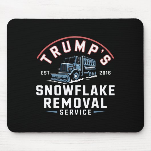 Tapis De Souris Trumps Snowflake Service de suppression Funny Trum (Devant)