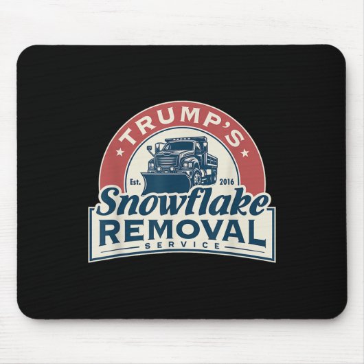 Tapis De Souris Trumps Snowflake Service de suppression Funny Trum (Devant)