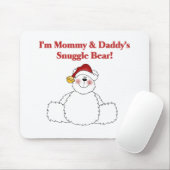 Tapis De Souris Tshirts et cadeaux de maman et papa's Snuggle Bear (Avec souris)