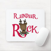 Tapis De Souris Tshirts et cadeaux Reindeer Rock (Avec souris)