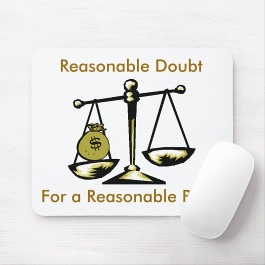 Tapis De Souris tshirtscale, doute raisonnable, pour un (Avec souris)