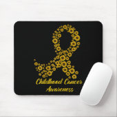 Tapis De Souris Tu Chilhood Cancer Awareness Mois Costume Jaune (Avec souris)