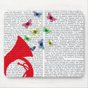 Tapis De Souris Tuba avec des papillons