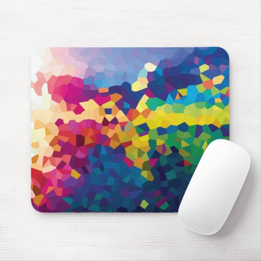 Tapis De Souris Tuile d'arc-en-ciel (Avec souris)