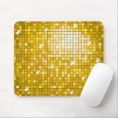 Tapis De Souris Tuiles Disco "Or" mousepad horizontal (Avec souris)