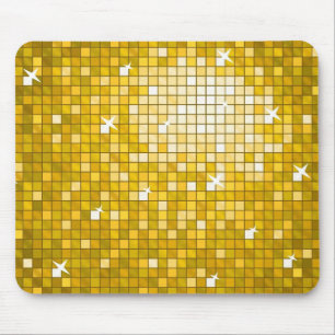 Tapis De Souris Tuiles Disco "Or" mousepad horizontal