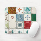 Tapis De Souris Tuiles portugaises (Avec souris)