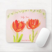 Tapis De Souris Tulip Mouse pad par Ariella & Lily, Zazzle (Avec souris)