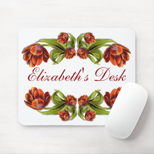 Tapis De Souris TULIP vintage ~ Mousepad (Avec souris)