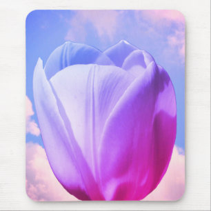 Tapis De Souris Tulipe blanche teintée