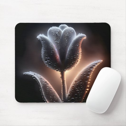 Tapis De Souris Tulipe Illuminée Avec Arrosage (Avec souris)