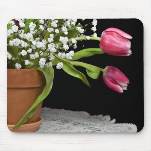 Tapis De Souris Tulipe rose (Devant)