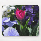 Tapis De Souris Tulipe rose minuscule Mousepad (Devant)