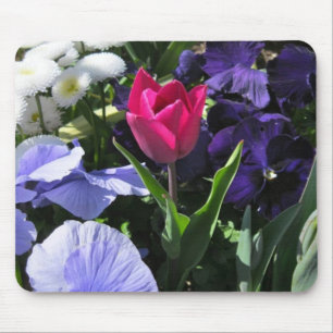 Tapis De Souris Tulipe rose minuscule Mousepad