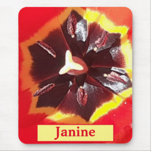 Tapis De Souris Tulipe rouge écarlate