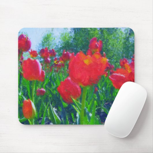 Tapis De Souris Tulipes (Avec souris)