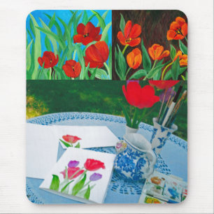 Tapis De Souris tulipes