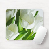 Tapis De Souris Tulipes blanches (Avec souris)