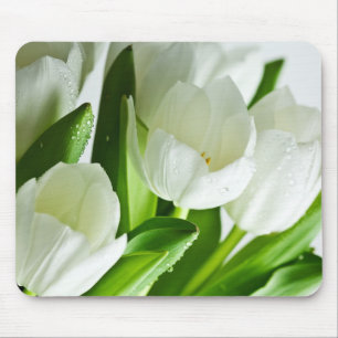 Tapis De Souris Tulipes blanches