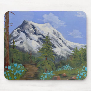 Tapis De Souris Tulipes Bleues en Randonnée